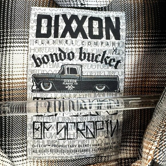 Dixxon Bondo Bucket Flannel Shirt Womens Size XL Long Sleeve Pearl Snap Plaid - Picture 3 of 4
